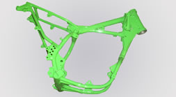 Motorcycle frame repairs and powdercoating